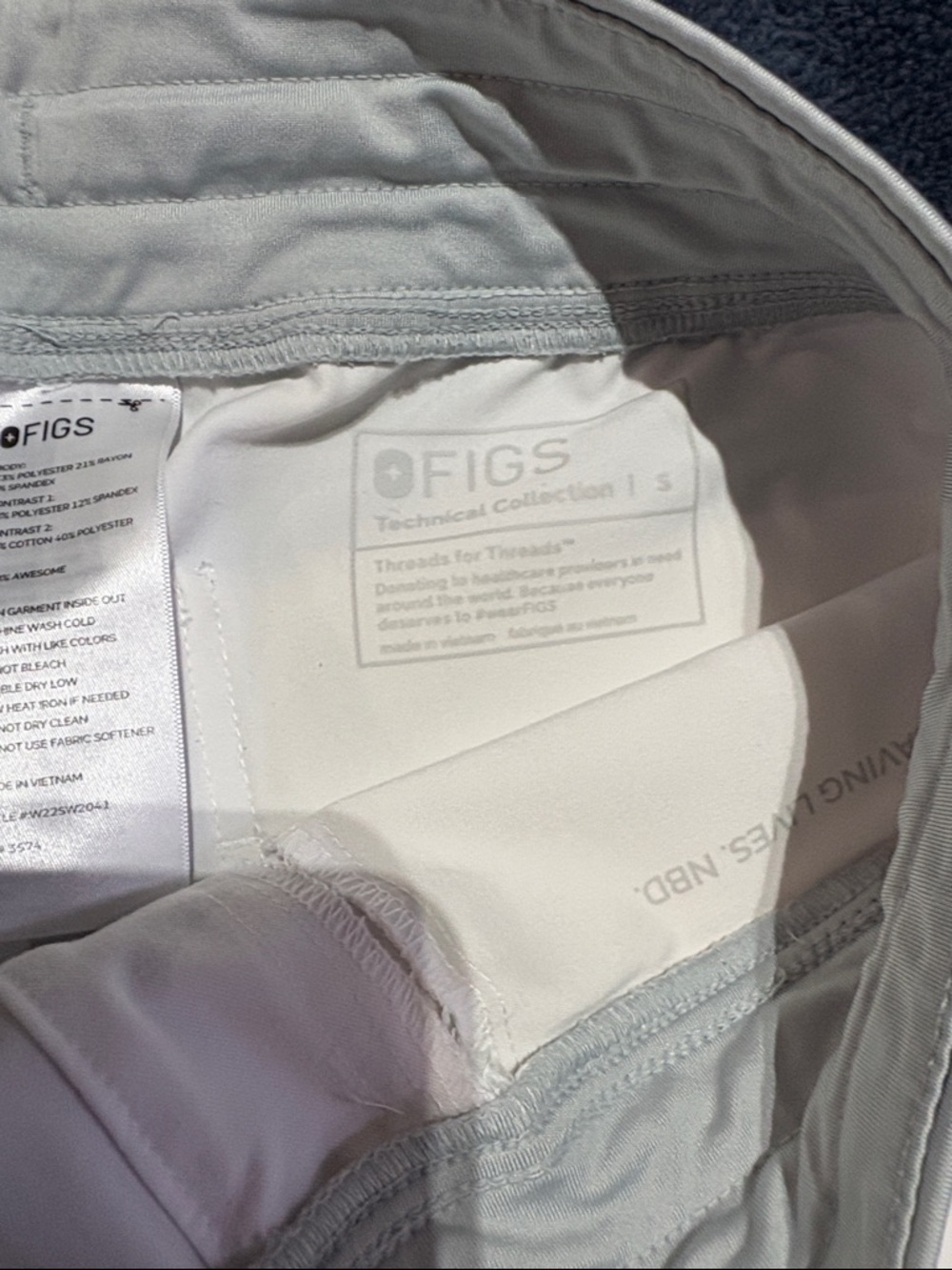 Figs White Optic White Jogger Scrub Pants - Picture 4 of 6
